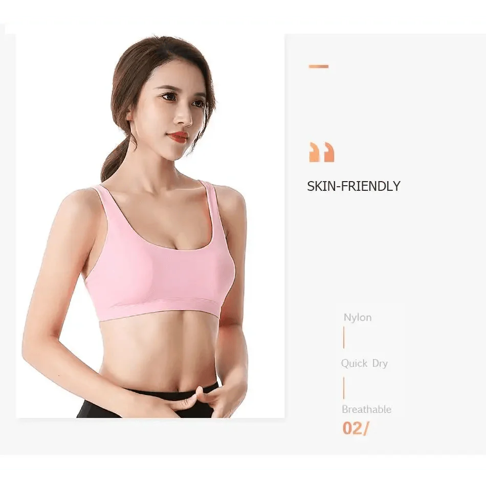 New Elegance Fitness Sports Bra for Women Push Up Wirefree Padded Crisscross Strappy Running Gym Training Workout Yoga Underwear Crop Tops Stevvex