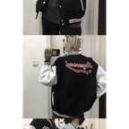 New Elegance Spring Autumn Coat Baseball Bomber Jacket Loose Letter R Men Women Couples Tops Plus Size Jackets Streetwear Stevvex