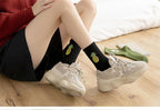New Elegant Fruit Printed Breathable Cotton Socks Happy Funny Unisex Socks Candy Colors Harajuku Casual Cotton Crew Socks For Men And Women Stevvex