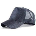 New Elegant Glitter Ponytail Baseball Caps Sequins Shining High Quality Fashionable Cap For Womens Messy Bun Adjustable Snapback Hip Hop Hat Stevvex