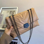 New Famous Casual Chain Crossbody Bags For Women Fashion Simple Shoulder Bag, Designer Handbags PU Leather Messenger Bags For Ladies Stevvex