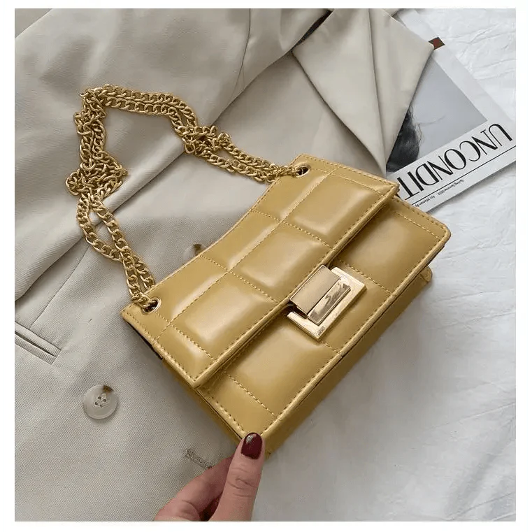 New Fancy Chain Strap Shoulder Bags for Women Summer Fashion Crossbody Bags PU Leather Lady Purses and Handbags Stevvex