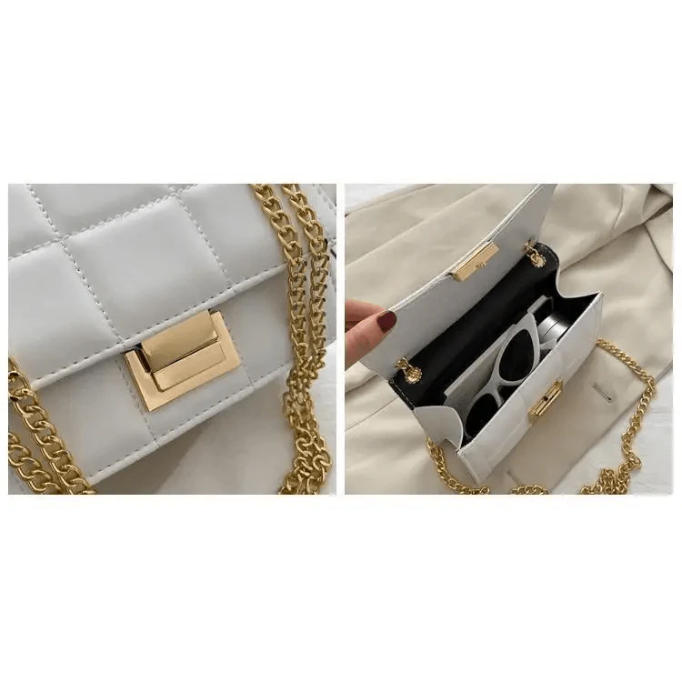 New Fancy Chain Strap Shoulder Bags for Women Summer Fashion Crossbody Bags PU Leather Lady Purses and Handbags Stevvex
