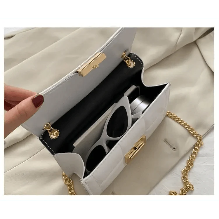 New Fancy Chain Strap Shoulder Bags for Women Summer Fashion Crossbody Bags PU Leather Lady Purses and Handbags Stevvex