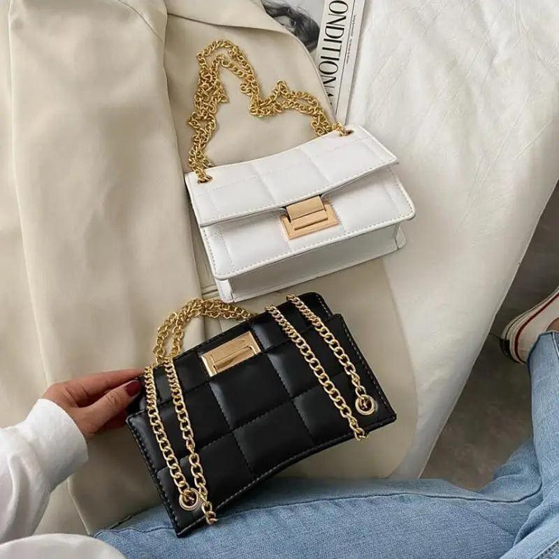 New Fancy Chain Strap Shoulder Bags for Women Summer Fashion Crossbody Bags PU Leather Lady Purses and Handbags Stevvex