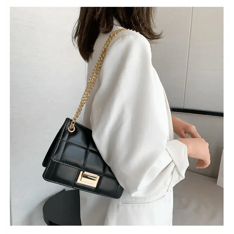 New Fancy Chain Strap Shoulder Bags for Women Summer Fashion Crossbody Bags PU Leather Lady Purses and Handbags Stevvex