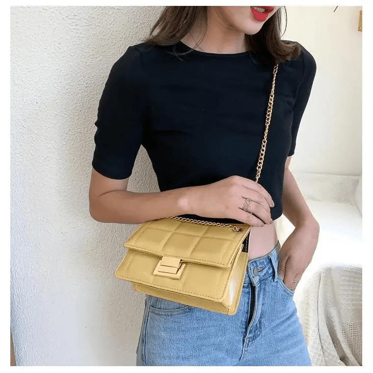 New Fancy Chain Strap Shoulder Bags for Women Summer Fashion Crossbody Bags PU Leather Lady Purses and Handbags Stevvex