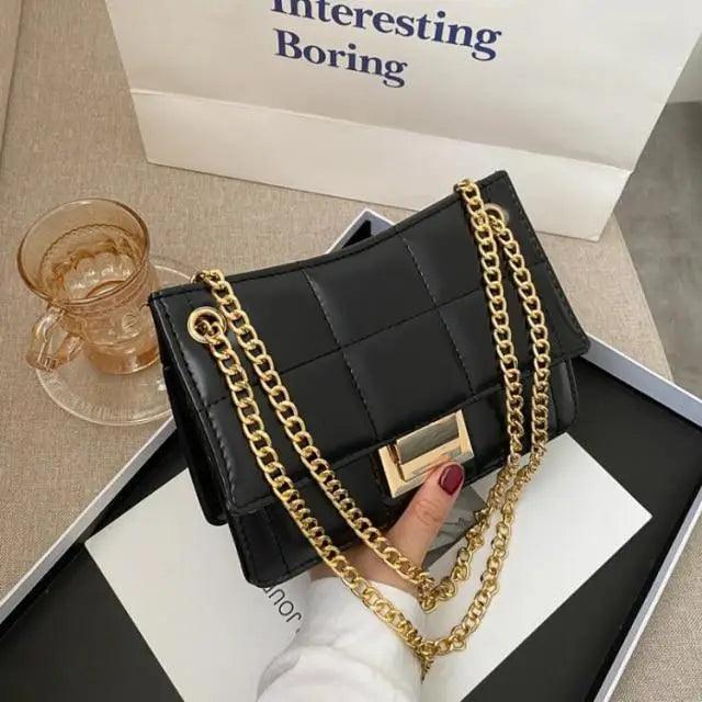 New Fancy Chain Strap Shoulder Bags for Women Summer Fashion Crossbody Bags PU Leather Lady Purses and Handbags Stevvex