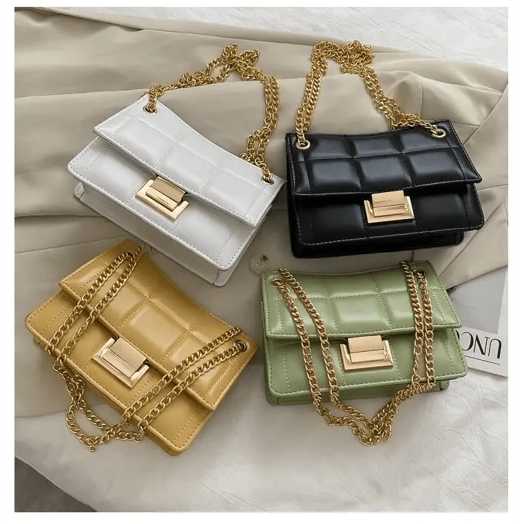 New Fancy Chain Strap Shoulder Bags for Women Summer Fashion Crossbody Bags PU Leather Lady Purses and Handbags Stevvex