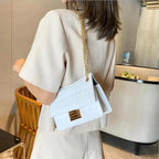 New Fancy Chain Strap Shoulder Bags for Women Summer Fashion Crossbody Bags PU Leather Lady Purses and Handbags Stevvex