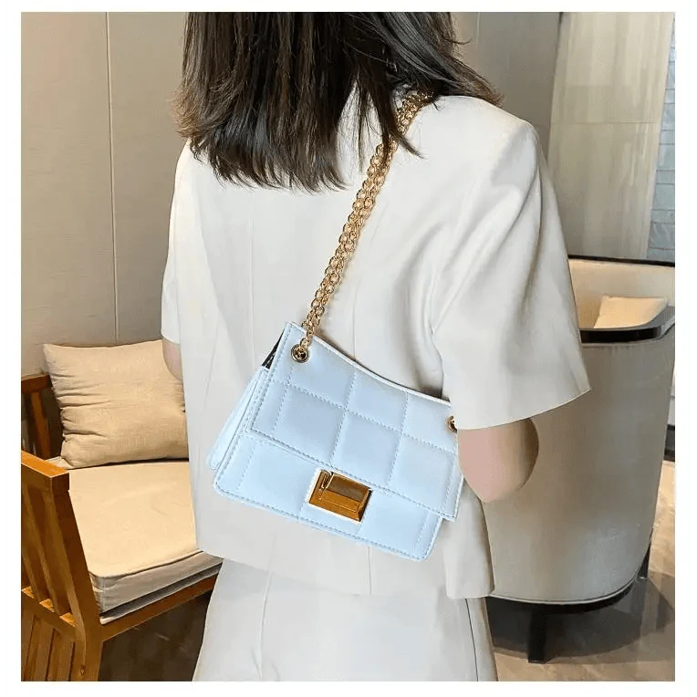 New Fancy Chain Strap Shoulder Bags for Women Summer Fashion Crossbody Bags PU Leather Lady Purses and Handbags Stevvex