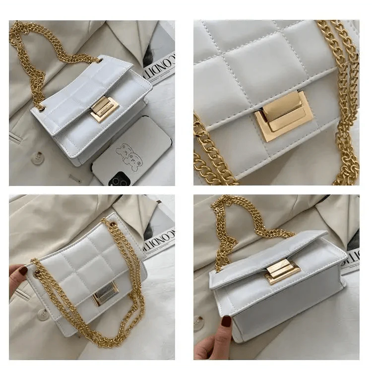 New Fancy Chain Strap Shoulder Bags for Women Summer Fashion Crossbody Bags PU Leather Lady Purses and Handbags Stevvex