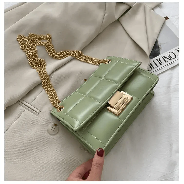 New Fancy Chain Strap Shoulder Bags for Women Summer Fashion Crossbody Bags PU Leather Lady Purses and Handbags Stevvex