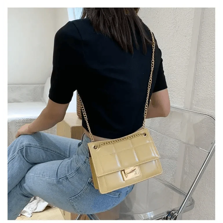 New Fancy Chain Strap Shoulder Bags for Women Summer Fashion Crossbody Bags PU Leather Lady Purses and Handbags Stevvex