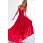 New Fashion Boho Women Multiway Wrap Convertible Maxi Club Red Dress Bandage Long Dress Party Dresses For Women Stevvex
