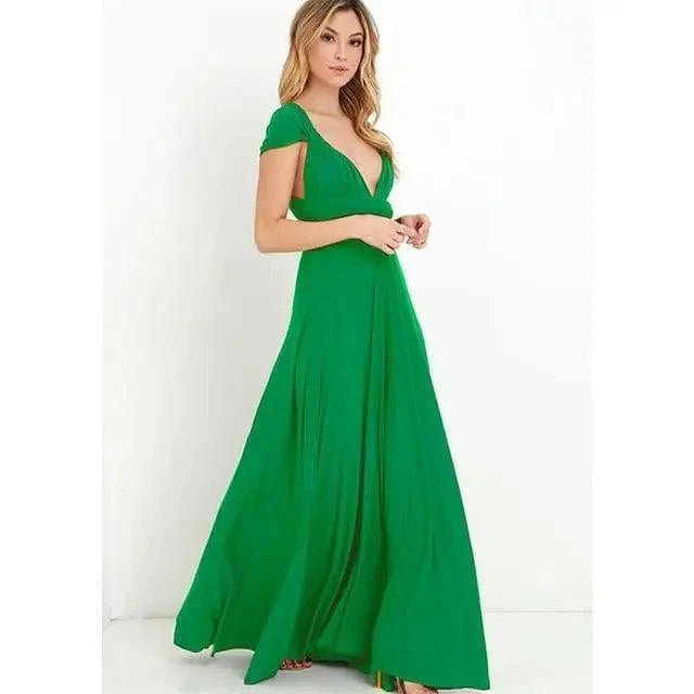 New Fashion Boho Women Multiway Wrap Convertible Maxi Club Red Dress Bandage Long Dress Party Dresses For Women Stevvex