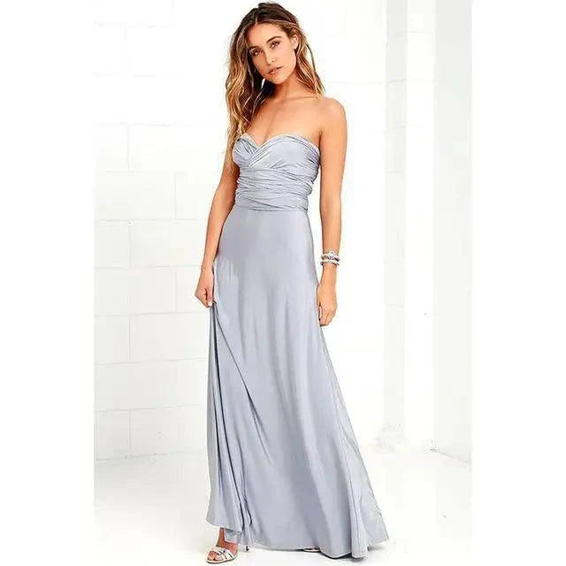 New Fashion Boho Women Multiway Wrap Convertible Maxi Club Red Dress Bandage Long Dress Party Dresses For Women Stevvex