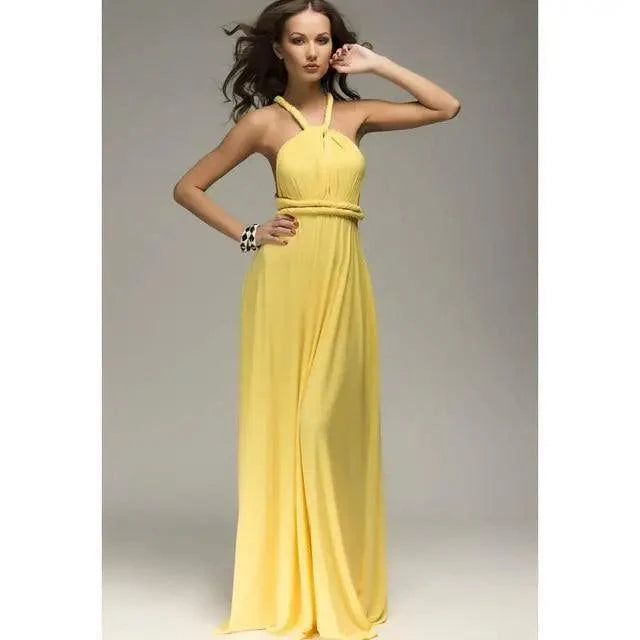 New Fashion Boho Women Multiway Wrap Convertible Maxi Club Red Dress Bandage Long Dress Party Dresses For Women Stevvex