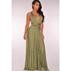 New Fashion Boho Women Multiway Wrap Convertible Maxi Club Red Dress Bandage Long Dress Party Dresses For Women Stevvex