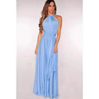 New Fashion Boho Women Multiway Wrap Convertible Maxi Club Red Dress Bandage Long Dress Party Dresses For Women Stevvex