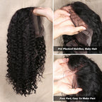 New Fashion Brazilian Curly Bob Wig Human Hair Lace Wigs For Women Short Side Part Curly Human Hair Wig Lace Wigs For Black Women Gifts for Girlfriends Stevvex