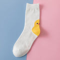 New Fashion Cartoon Socks Animal Print Ducks Cute Socks Cute Pure Cotton Short Socks Funny Duck Casual Socks For Men And Women Stevvex
