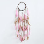 New Fashion Feather Rope Crown Hair Band Boho White Elastic Festival Headband for Women Fashion Female Gorgeous Hair Accessories For Women Stevvex