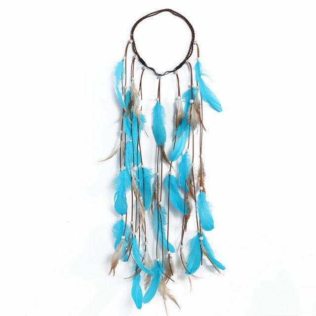 New Fashion Feather Rope Crown Hair Band Boho White Elastic Festival Headband for Women Fashion Female Gorgeous Hair Accessories For Women Stevvex