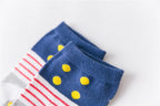 New Fashion Funny Cartoon Egg Socks Cute Girls' Happy Animal Fruit Foods Short Socks Penguin Fried Omelette Strawberry Pineapple Printed Unisex Socks For Men And Women Stevvex