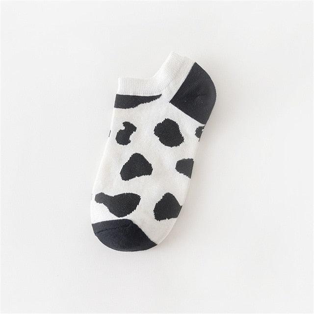New Fashion Funny Cartoon Egg Socks Cute Girls' Happy Animal Fruit Foods Short Socks Penguin Fried Omelette Strawberry Pineapple Printed Unisex Socks For Men And Women Stevvex
