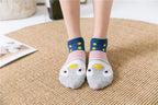 New Fashion Funny Cartoon Egg Socks Cute Girls' Happy Animal Fruit Foods Short Socks Penguin Fried Omelette Strawberry Pineapple Printed Unisex Socks For Men And Women Stevvex