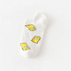 New Fashion Funny Cartoon Egg Socks Cute Girls' Happy Animal Fruit Foods Short Socks Penguin Fried Omelette Strawberry Pineapple Printed Unisex Socks For Men And Women Stevvex