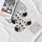 New Fashion Funny Cartoon Egg Socks Cute Girls' Happy Animal Fruit Foods Short Socks Penguin Fried Omelette Strawberry Pineapple Printed Unisex Socks For Men And Women Stevvex