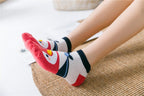 New Fashion Funny Cartoon Egg Socks Cute Girls' Happy Animal Fruit Foods Short Socks Penguin Fried Omelette Strawberry Pineapple Printed Unisex Socks For Men And Women Stevvex