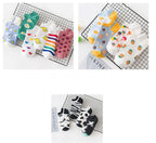 New Fashion Funny Cartoon Egg Socks Cute Girls' Happy Animal Fruit Foods Short Socks Penguin Fried Omelette Strawberry Pineapple Printed Unisex Socks For Men And Women Stevvex
