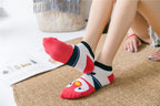 New Fashion Funny Cartoon Egg Socks Cute Girls' Happy Animal Fruit Foods Short Socks Penguin Fried Omelette Strawberry Pineapple Printed Unisex Socks For Men And Women Stevvex