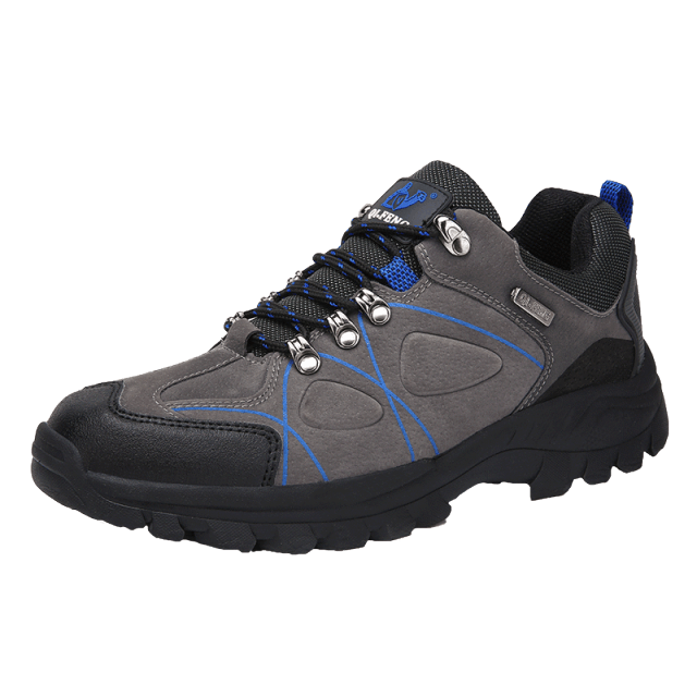 New Fashion Hiking Shoes Men Spring Mountain Climbing Shoes Outdoor Sport Shoes Leather Waterproof Lightweight Outdoor Mountain Sport Shoe Stevvex