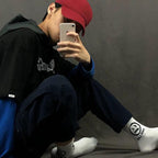 New Fashion Kawaii Cute Smilies Patterned Socks Pure Cotton Cartoon Pattern Hip Hop Style Breathable Mid Tube Socks Skateboard Socks Soft Long Sock for Men And Women Stevvex