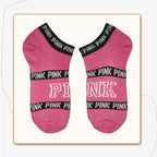 New Fashion Motion Socks Pink Socks New Unisex Cotton Mix Random Harajuku Creative Happy Casual Sports Short Ankle Pink Letters Socks Cotton Socks For Men And Women Stevvex