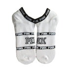 New Fashion Motion Socks Pink Socks New Unisex Cotton Mix Random Harajuku Creative Happy Casual Sports Short Ankle Pink Letters Socks Cotton Socks For Men And Women Stevvex