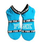 New Fashion Motion Socks Pink Socks New Unisex Cotton Mix Random Harajuku Creative Happy Casual Sports Short Ankle Pink Letters Socks Cotton Socks For Men And Women Stevvex
