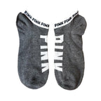 New Fashion Motion Socks Pink Socks New Unisex Cotton Mix Random Harajuku Creative Happy Casual Sports Short Ankle Pink Letters Socks Cotton Socks For Men And Women Stevvex