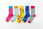 New Fashion Pure Soft Cotton Cartoon Animals Casual Socks Loving Heart Flamingo Women Cute Funny Short Ankle Socks For Men And Women