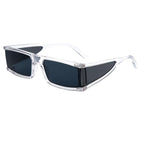 New Fashion Rectangle Small Sunglasses For Women Luxury Style Mirror Black Clear Lens Retro Colourful Lens Frames Elegant Summer Design Stevvex