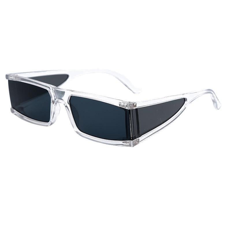 New Fashion Rectangle Small Sunglasses For Women Luxury Style Mirror Black Clear Lens Retro Colourful Lens Frames Elegant Summer Design Stevvex