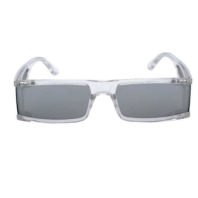 New Fashion Rectangle Small Sunglasses For Women Luxury Style Mirror Black Clear Lens Retro Colourful Lens Frames Elegant Summer Design Stevvex