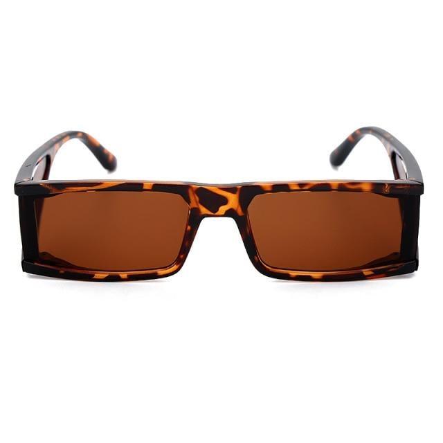 New Fashion Rectangle Small Sunglasses For Women Luxury Style Mirror Black Clear Lens Retro Colourful Lens Frames Elegant Summer Design Stevvex