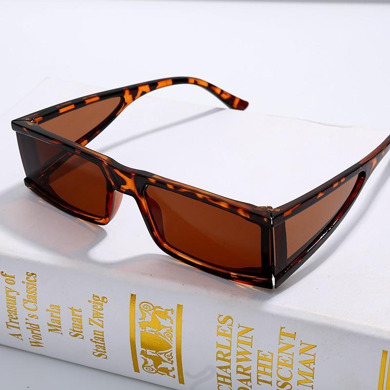 New Fashion Rectangle Small Sunglasses For Women Luxury Style Mirror Black Clear Lens Retro Colourful Lens Frames Elegant Summer Design Stevvex