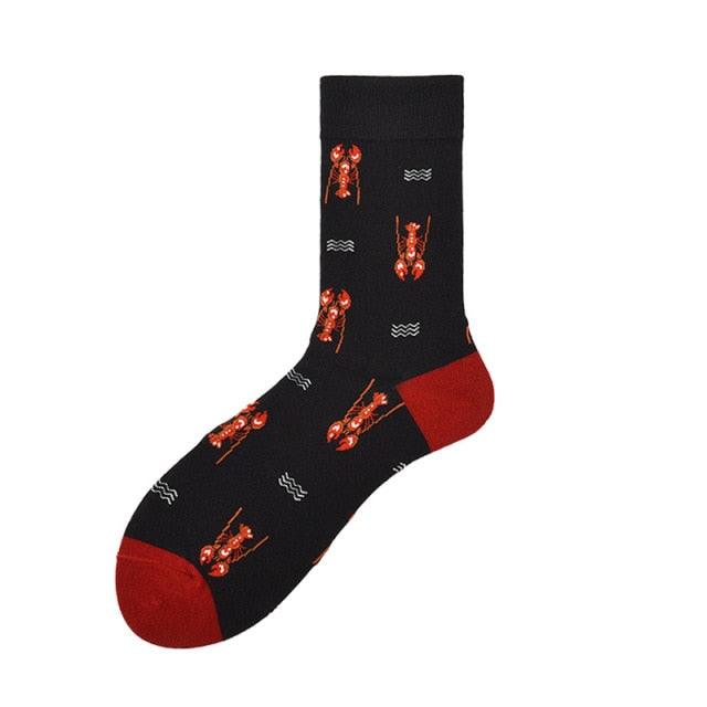 New Fashion Socks Shark Dinosaur Tiger Bear Dog Pattern Long Tube Happy Novelty Skateboarding Cycling Leisure Fun Unisex Crew Socks For Men And Women Stevvex