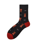 New Fashion Socks Shark Dinosaur Tiger Bear Dog Pattern Long Tube Happy Novelty Skateboarding Cycling Leisure Fun Unisex Crew Socks For Men And Women Stevvex